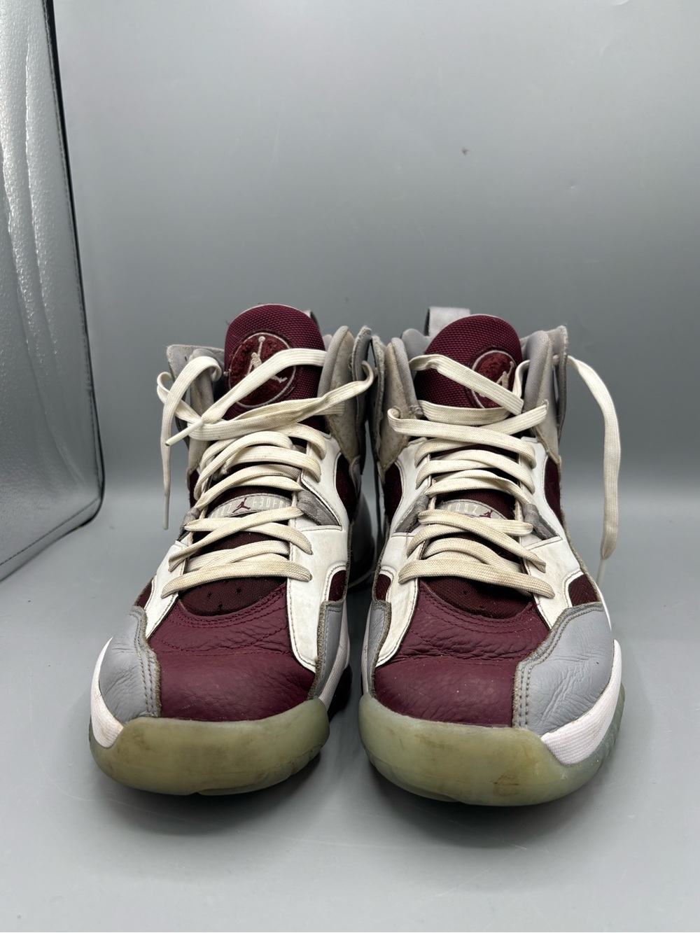 Jordan Men's Jumpman Trey White Red & Gray Sneakers Size 10.5